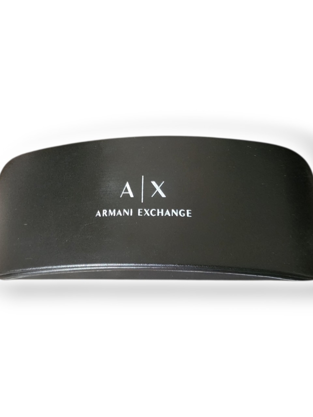 Armani Exchange Black Eyewear Case with White A|X Logo